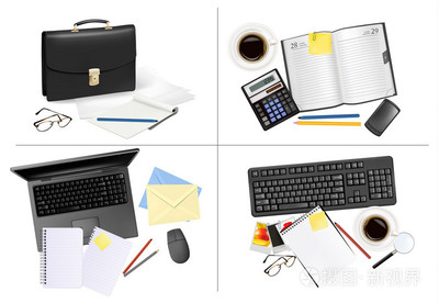 矢量工艺品 商业与办公用品的大集与创意融合